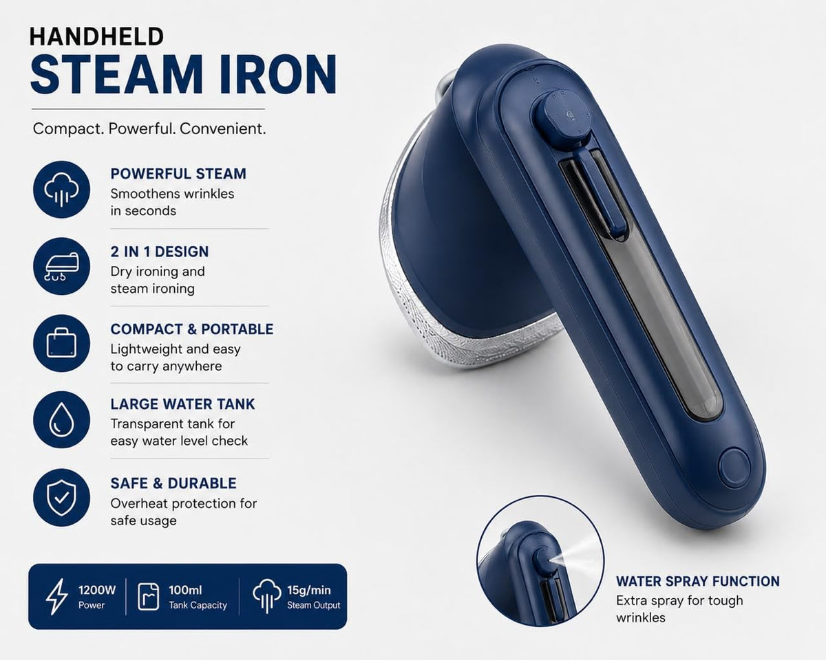 Portable Handheld Garment Steamer Iron
